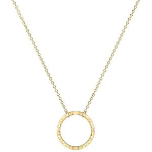 Moon Circle Hammered New Necklace Jewelry